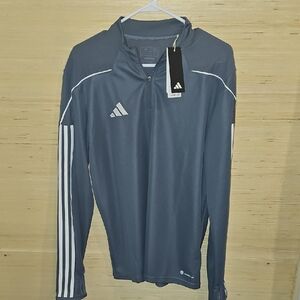 Adidas Gray Long Sleeve Athletic Top